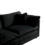 5-Piece Modular Chenille Upholstered L-Shaped Sectional Sofa with Ottoman