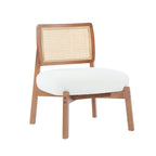 Christopher Knight Home -Alma (Set of 2) Modern Beige Lounge Chair with Woven Backrest, Sturdy Wooden Frame