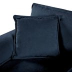 2-Piece 75.59 Chenille Cloud Loveseat Sofa Set with Deep Seat and 4 Pillows