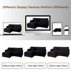 2-Piece 75.59 Chenille Cloud Loveseat Sofa Set with Deep Seat and 4 Pillows