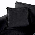 2-Piece 75.59 Chenille Cloud Loveseat Sofa Set with Deep Seat and 4 Pillows