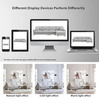 119 Chenille L-Shaped Sectional Sofa with Chaise Lounge and 2 Pillows