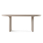 Modrest Evermore Modern Grey Faux Cement Oval Dining Table