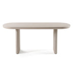 Modrest Evermore Modern Grey Faux Cement Oval Dining Table