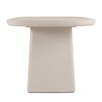 Modrest Evermore Modern Grey Faux Cement Oval Dining Table