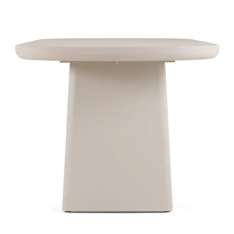 Modrest Evermore Modern Grey Faux Cement Oval Dining Table
