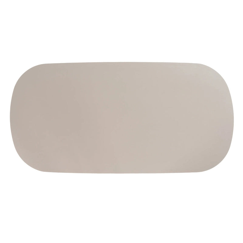 Modrest Evermore Modern Grey Faux Cement Oval Dining Table