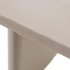 Modrest Evermore Modern Grey Faux Cement Oval Dining Table