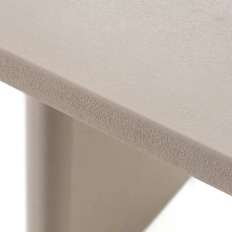 Modrest Evermore Modern Grey Faux Cement Oval Dining Table