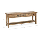 Classic Home Talladega Reclaimed Pine Console Table