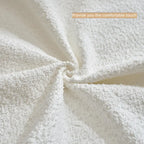 White 140 Oversized Boucle Upholstered L-Shaped Modular Sectional Sofa, 3-piece Free Combination, No Assembly Required