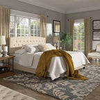 Fontana Adjustable Diamond-tufted Arched Back Bed by iNSPIRE Q Classic