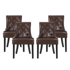 Cheney Tufted Dining Chairs (Set of 4) by Christopher Knight Home
