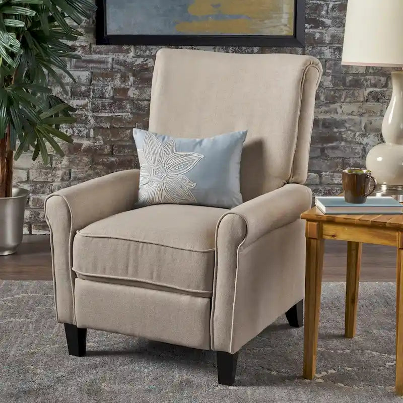 Charell Traditional Fabric Recliner by Christopher Knight Home