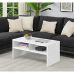 Convenience Concepts Northfield Admiral Deluxe Coffee Table with Shelves