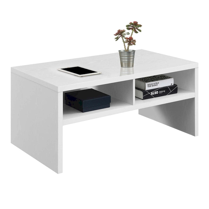 Convenience Concepts Northfield Admiral Deluxe Coffee Table with Shelves