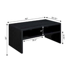 Convenience Concepts Northfield Admiral Deluxe Coffee Table with Shelves