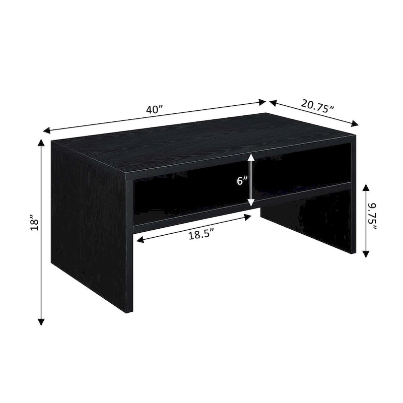 Convenience Concepts Northfield Admiral Deluxe Coffee Table with Shelves