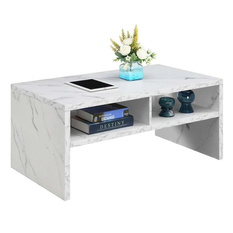 Convenience Concepts Northfield Admiral Deluxe Coffee Table with Shelves