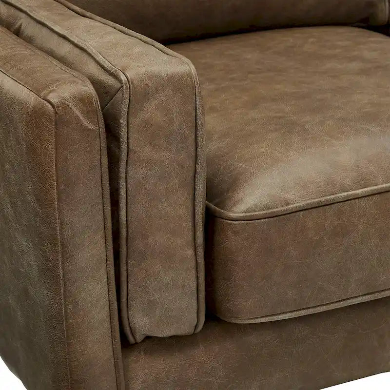 Darius Tan Oxford Leather Sectional Sofa by iNSPIRE Q Modern