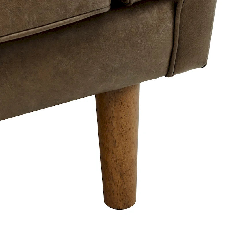 Darius Tan Oxford Leather Sectional Sofa by iNSPIRE Q Modern