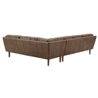 Darius Tan Oxford Leather Sectional Sofa by iNSPIRE Q Modern