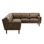 Darius Tan Oxford Leather Sectional Sofa by iNSPIRE Q Modern