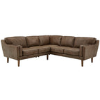 Darius Tan Oxford Leather Sectional Sofa by iNSPIRE Q Modern