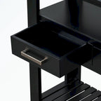 Console Table with 4 Drawers and 2 Shelves