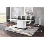 Mdf Dining Table With Storage - Grey/white - Photo 3