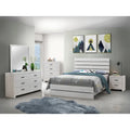 5 - Piece Particle Board Headboard Panel Bedroom Set With 2 Nightstands