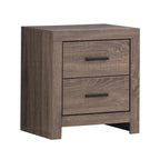 5 - Particle Board Headboard Panel Bedroom Set With 2 Nightstands - Photo 3