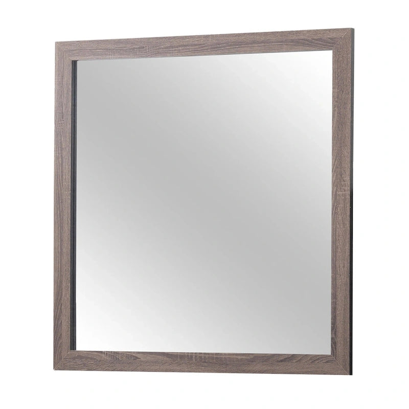 5 - Particle Board Headboard Panel Bedroom Set With 2 Nightstands - Photo 5