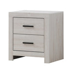 5 - Particle Board Headboard Panel Bedroom Set With 2 Nightstands - Photo 8