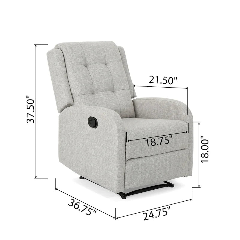 O'Leary Traditional Upholstered Recliner by Christopher Knight Home