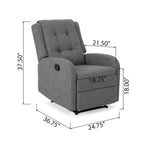 O'Leary Traditional Upholstered Recliner by Christopher Knight Home