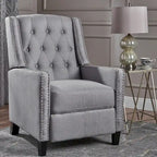 Izidro Tufted Fabric Recliner by Christopher Knight Home