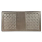 Leather Tufted 9 - Glass Tempered Glass Dining Table With Leaf Set - Champagne - Photo 7