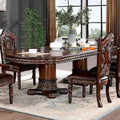 Engineered Wood Abeena Traditional Cherry 120 - Inch Expandable Table - Brown Cherry