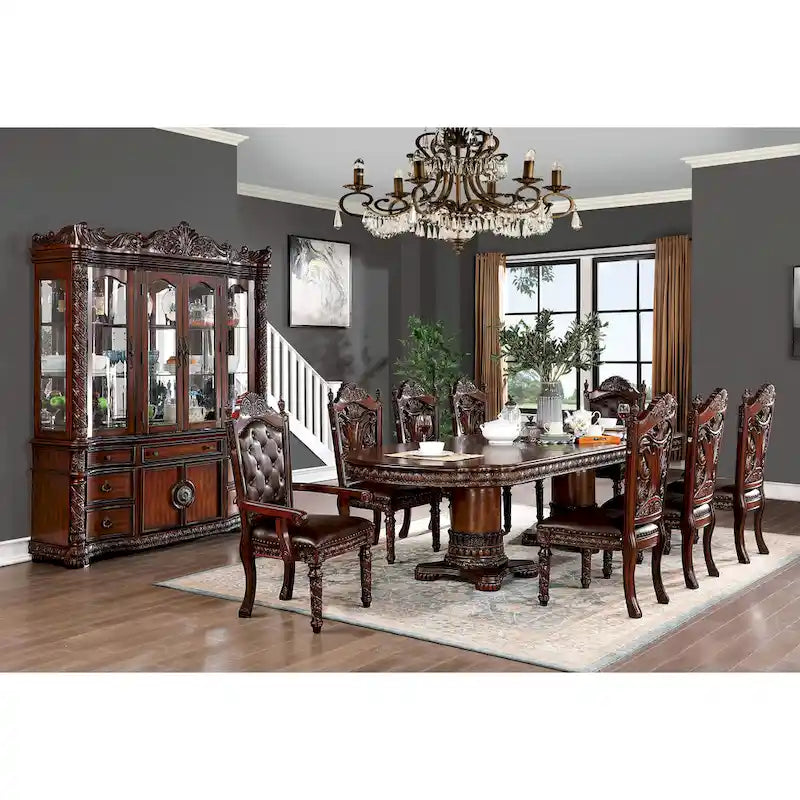 Engineered Wood Abeena Traditional Cherry 120 - Inch Expandable Table - Brown Cherry - Photo 2