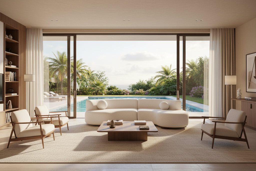 Classic Home Octavia Sectional in Ivory