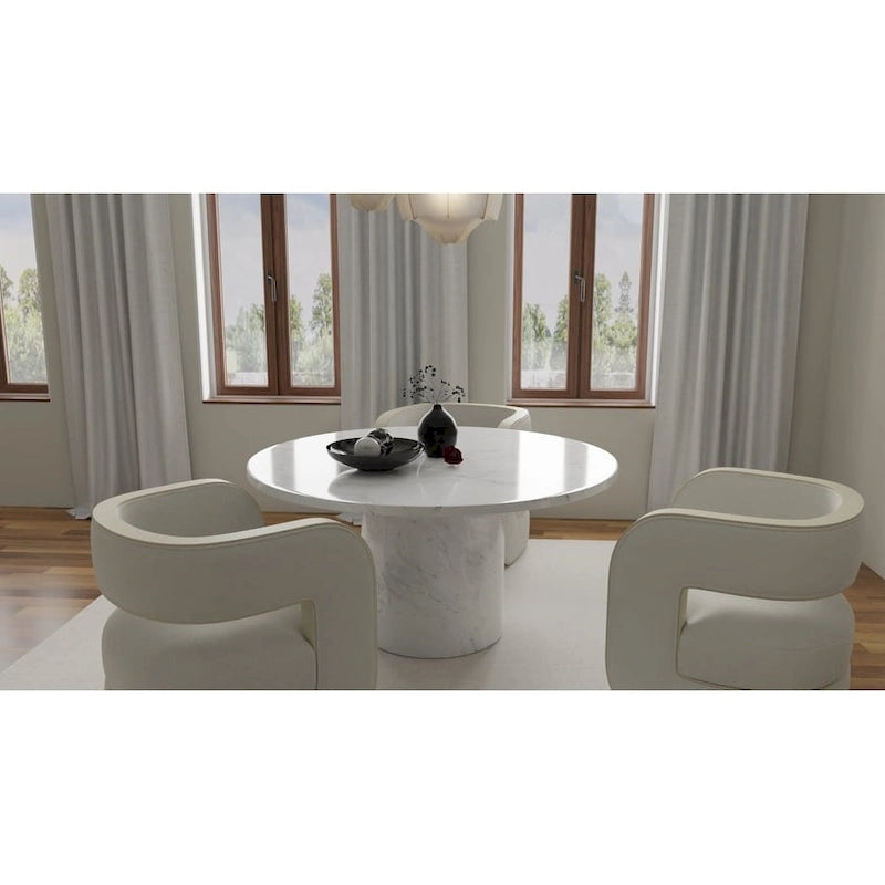 60 Marble Dining Table - option for Lazy Susan available