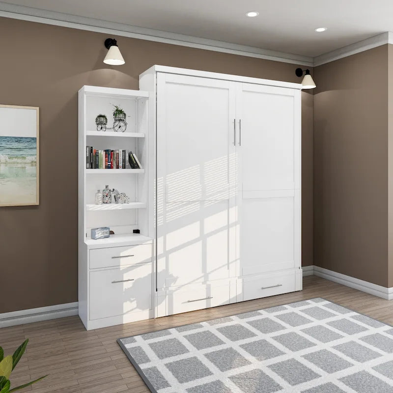 Particle Board Bed With One Pier