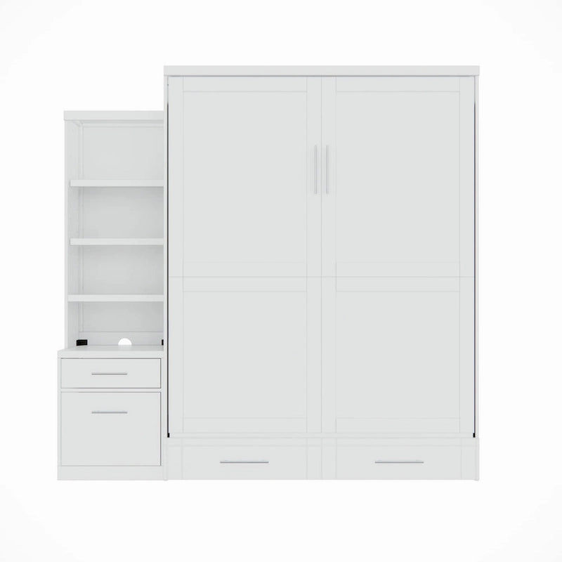 Particle Board Bed With One Pier - Espresso - Photo 3