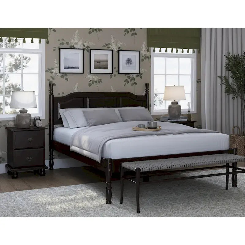 100% Solid Wood Kyle Platform Bed by Palace Imports