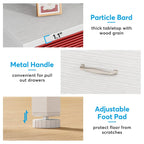 2 Drawer Lateral File Cabinet Printer Stand with Stroage