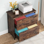 2 Drawer Lateral File Cabinet Printer Stand with Stroage