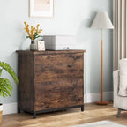 2 Drawer Lateral File Cabinet Printer Stand with Stroage