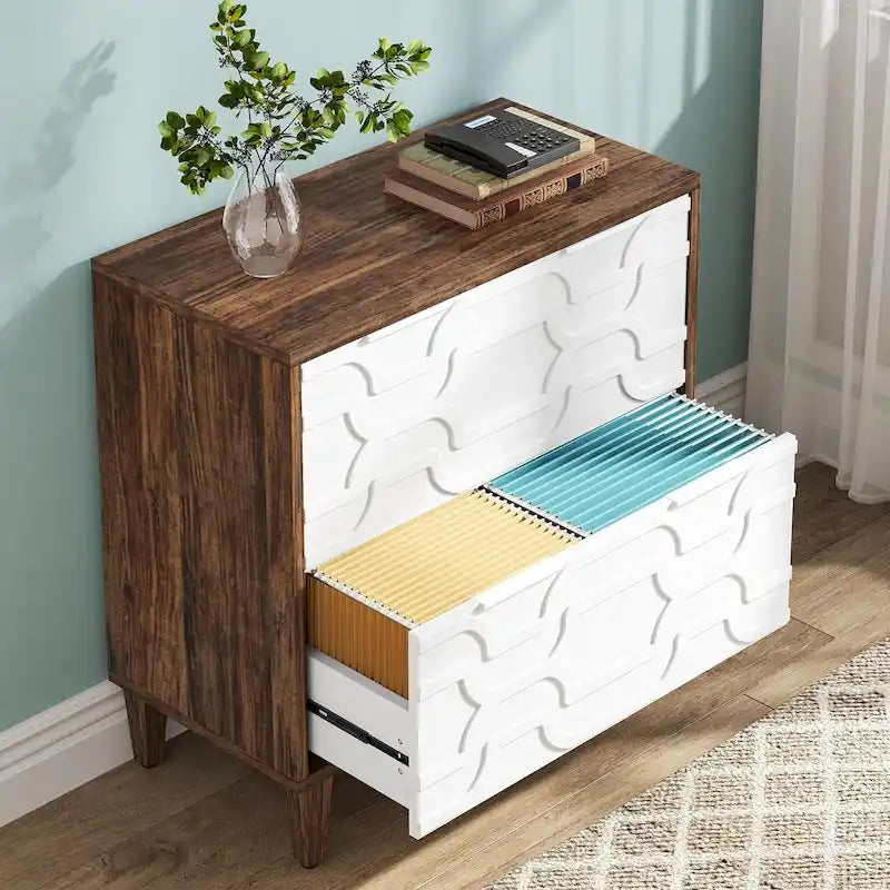 2-Drawer Lateral File Cabinet, Filing Cabinet for Home Office