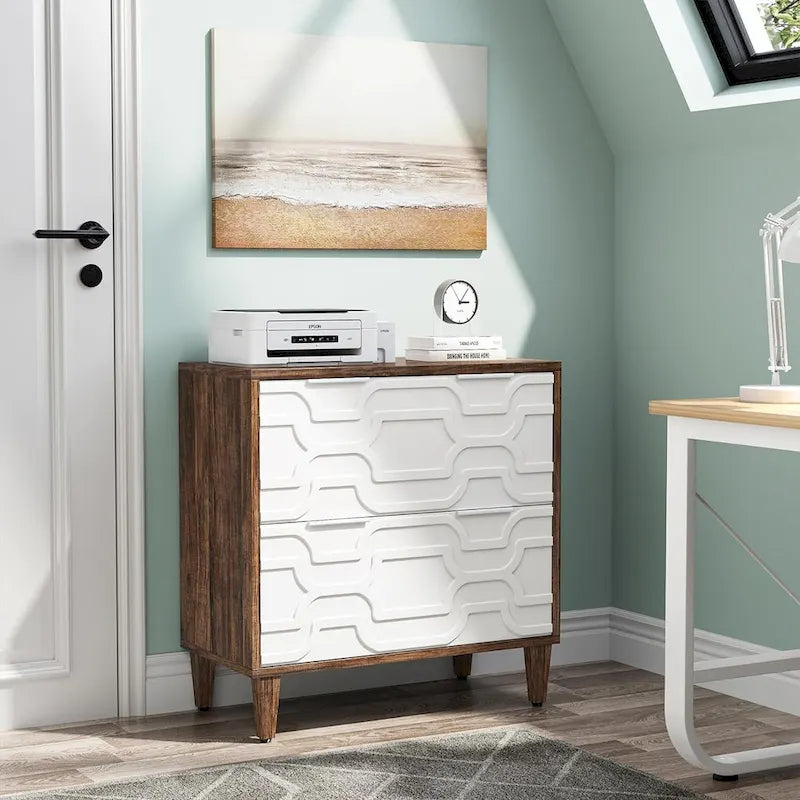 2-Drawer Lateral File Cabinet, Filing Cabinet for Home Office